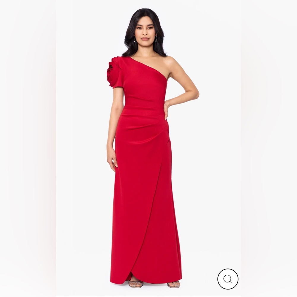 XScape One Shoulder Evening Gown